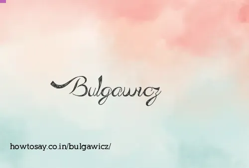 Bulgawicz