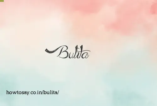 Bulita