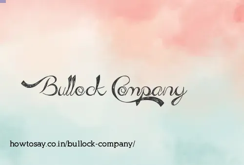 Bullock Company