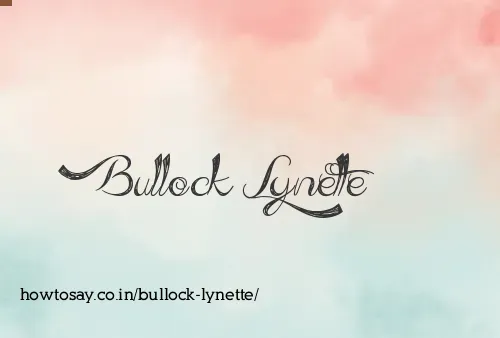 Bullock Lynette