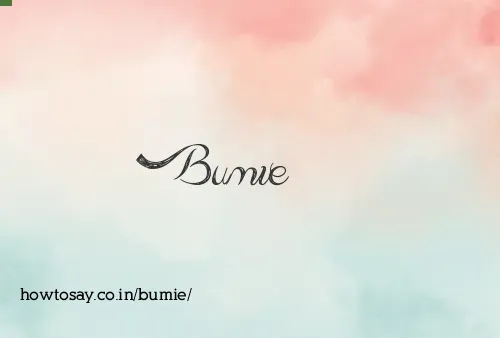 Bumie