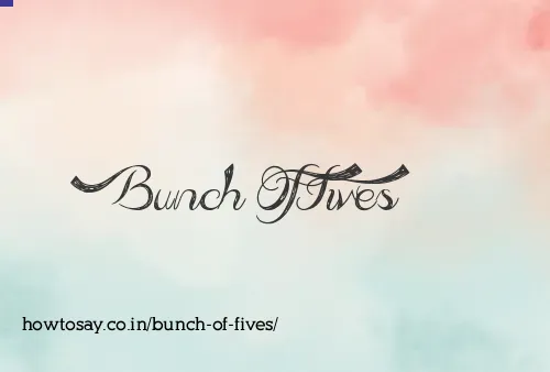 Bunch Of Fives