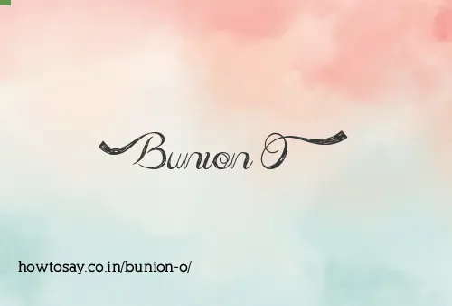 Bunion O