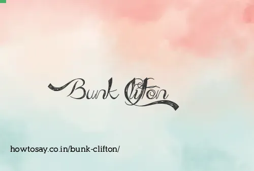 Bunk Clifton