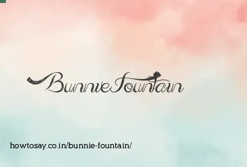 Bunnie Fountain