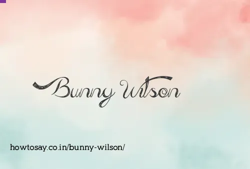 Bunny Wilson