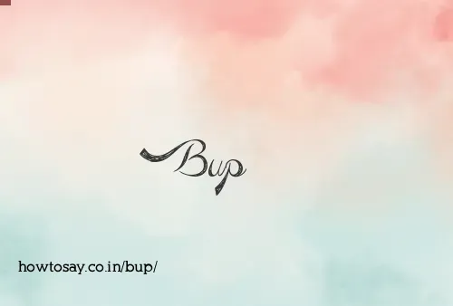 Bup
