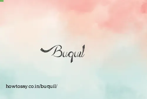 Buquil