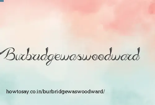 Burbridgewaswoodward