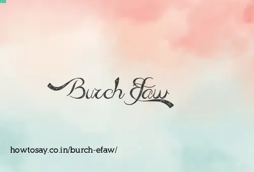 Burch Efaw