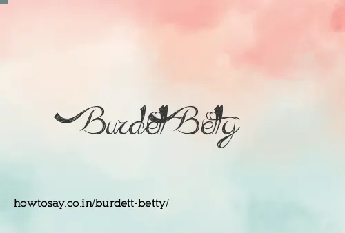 Burdett Betty