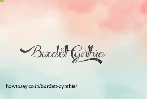 Burdett Cynthia