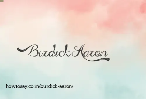 Burdick Aaron