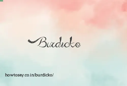 Burdicko