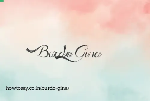 Burdo Gina