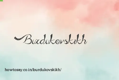 Burdukovskikh