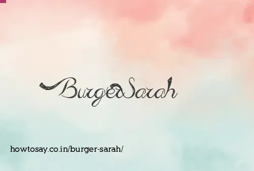 Burger Sarah