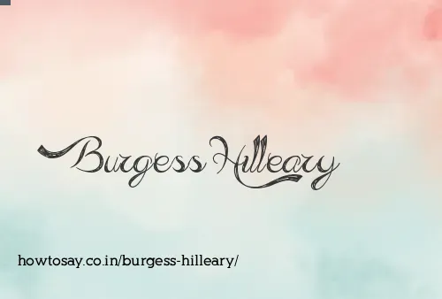 Burgess Hilleary