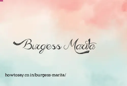 Burgess Marita