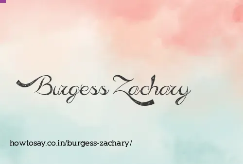 Burgess Zachary