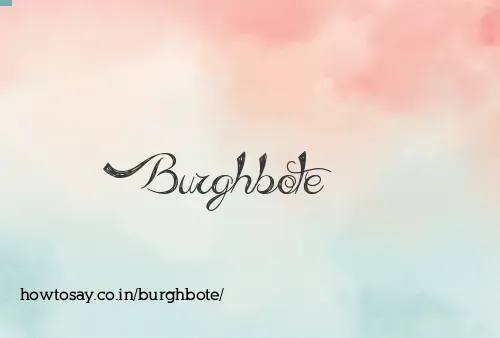 Burghbote