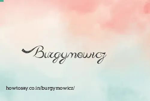 Burgymowicz