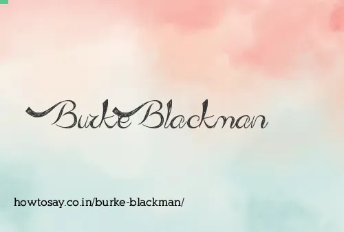 Burke Blackman