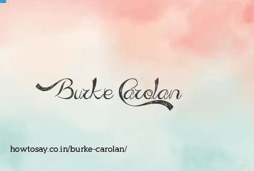 Burke Carolan
