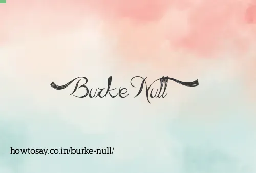 Burke Null