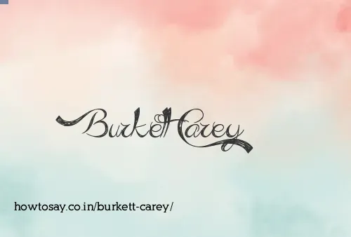 Burkett Carey