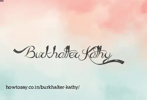 Burkhalter Kathy