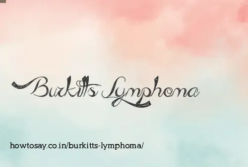 Burkitts Lymphoma