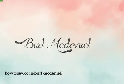 Burl Mcdaniel
