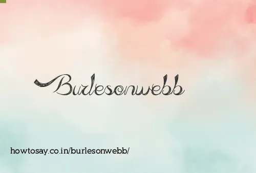 Burlesonwebb