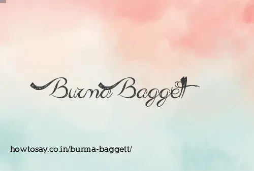 Burma Baggett