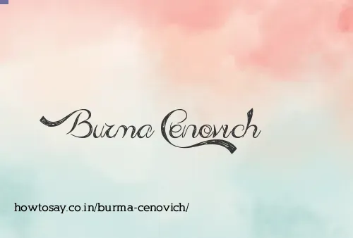 Burma Cenovich
