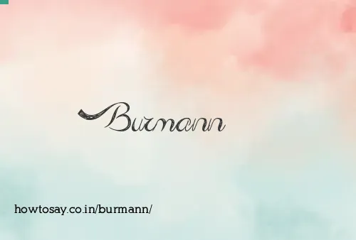 Burmann