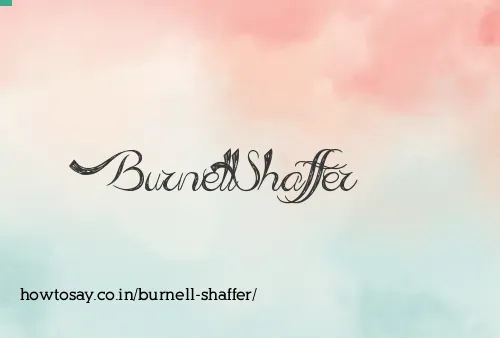 Burnell Shaffer