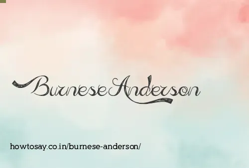 Burnese Anderson