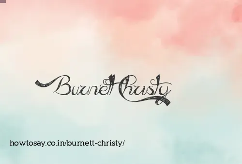 Burnett Christy