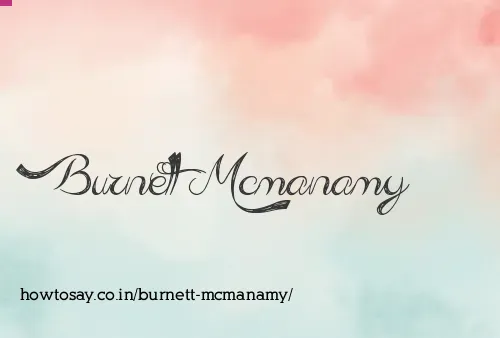 Burnett Mcmanamy