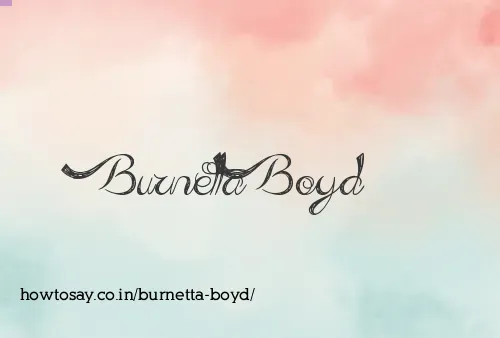 Burnetta Boyd