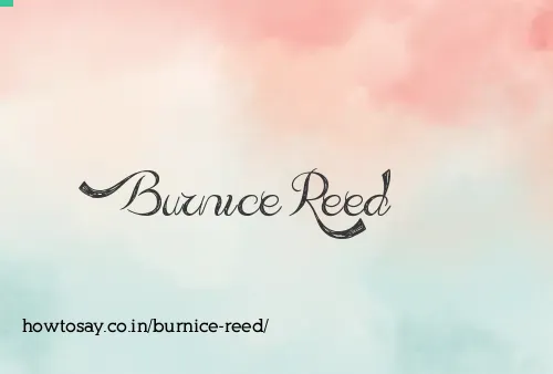 Burnice Reed