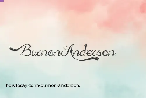 Burnon Anderson