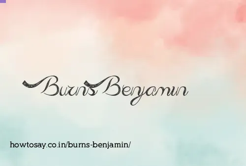 Burns Benjamin