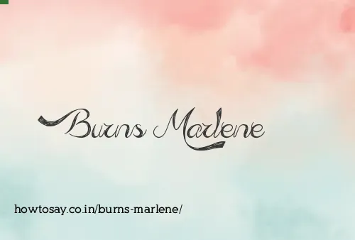 Burns Marlene