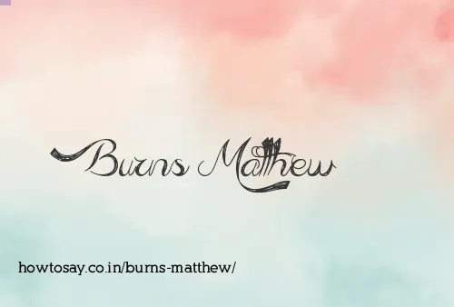Burns Matthew