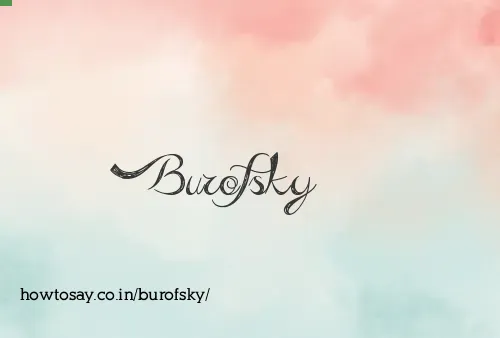 Burofsky