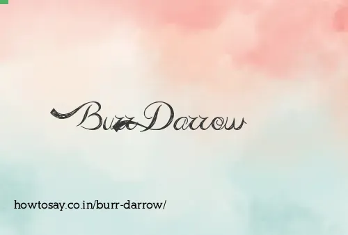 Burr Darrow