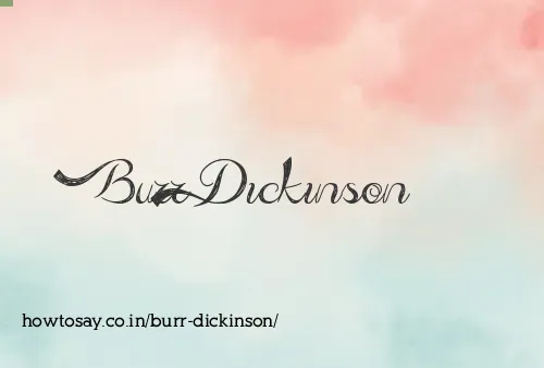 Burr Dickinson